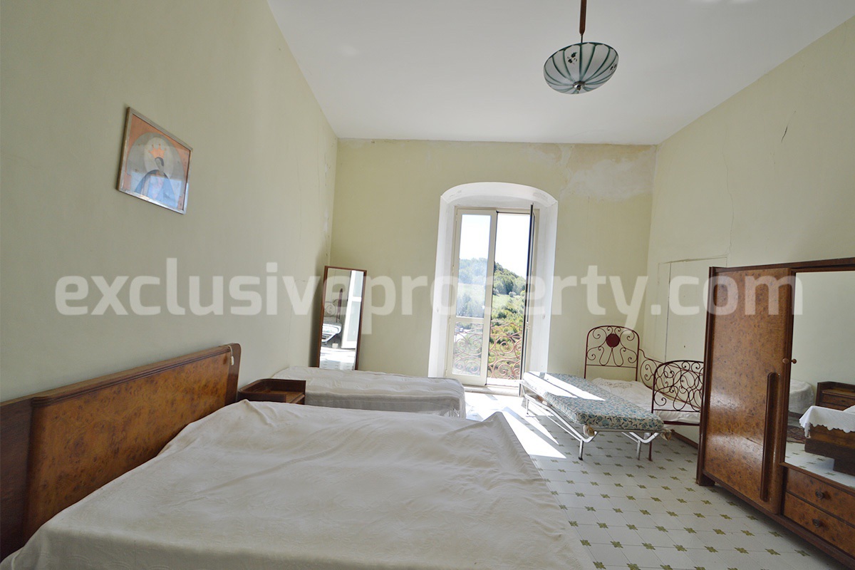 Historic Palace for Sale in Italy - Bagnoli del Trigno - Molise - Enormous Panoramic Terrace and Unique Rock Garden