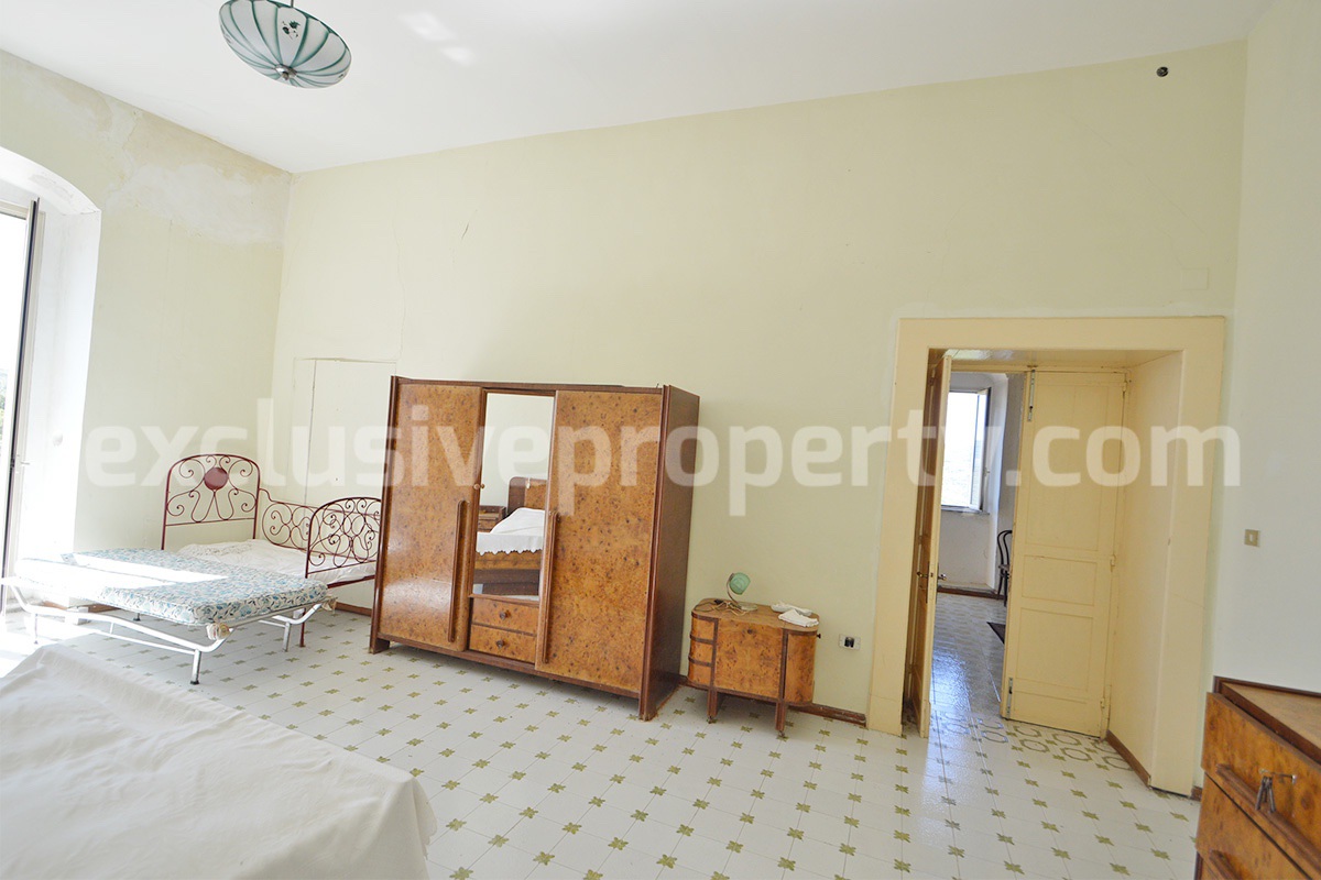 Historic Palace for Sale in Italy - Bagnoli del Trigno - Molise - Enormous Panoramic Terrace and Unique Rock Garden