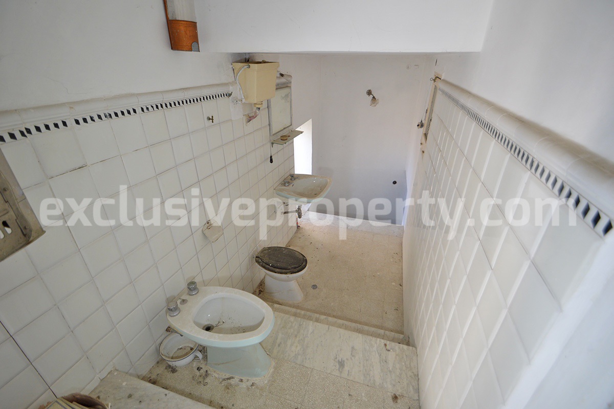 Historic Palace for Sale in Italy - Bagnoli del Trigno - Molise - Enormous Panoramic Terrace and Unique Rock Garden