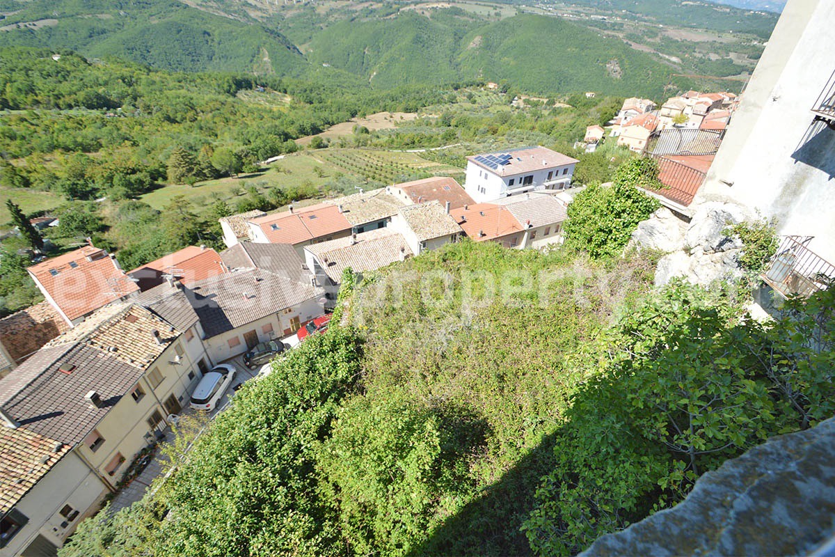 Historic Palace for Sale in Italy - Bagnoli del Trigno - Molise - Enormous Panoramic Terrace and Unique Rock Garden