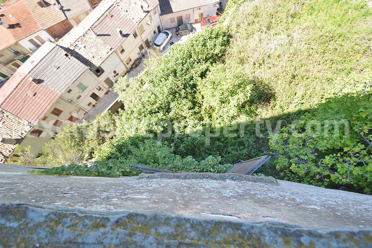 Historic Palace for Sale in Italy - Bagnoli del Trigno - Molise - Enormous Panoramic Terrace and Unique Rock Garden