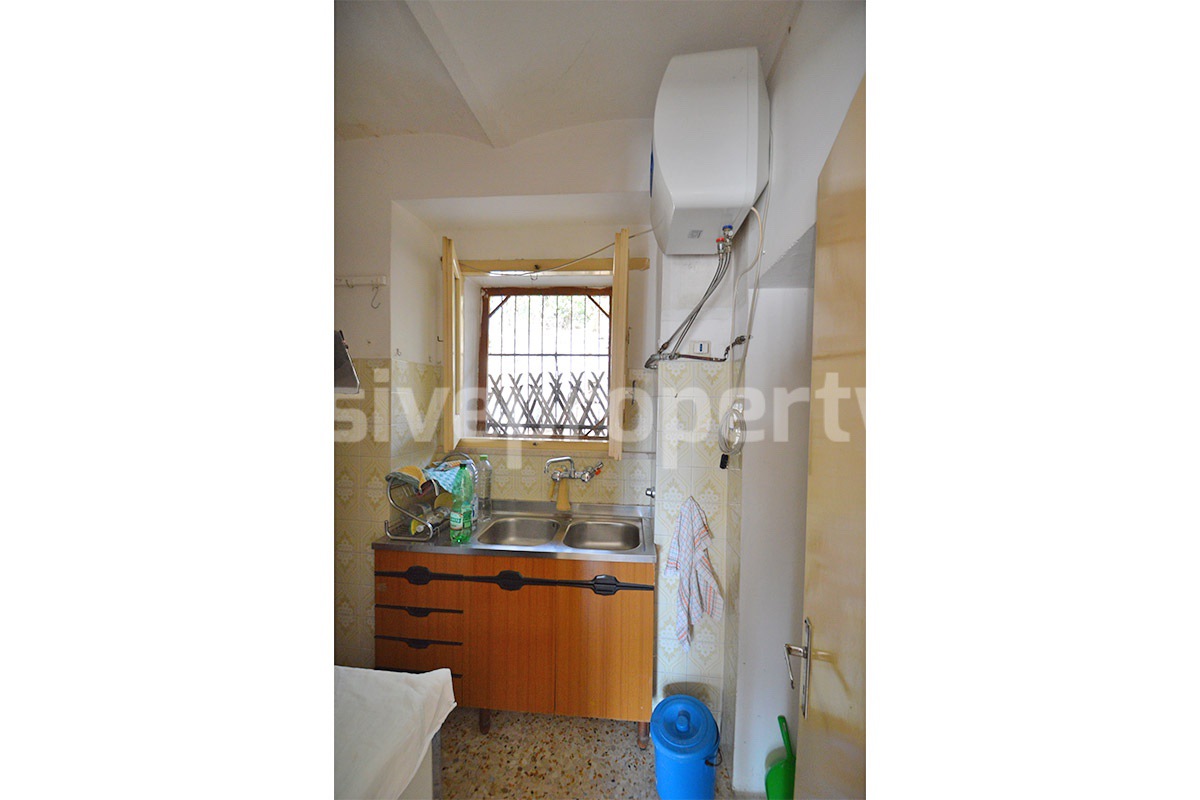 Stone Townhouse for Sale in Tufillo - Abruzzo - Balcony Garden and Courtyard