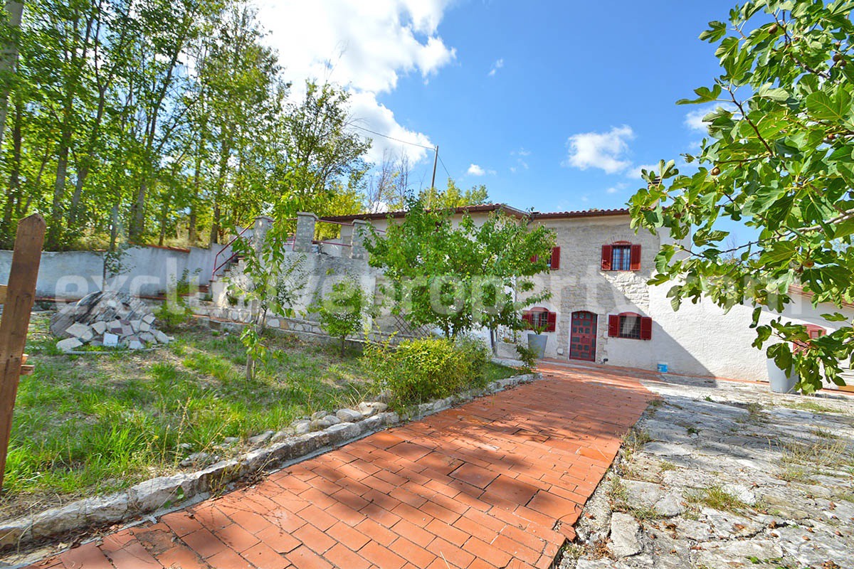 Stone Country House for Sale in Molise - Italy with Terrace and Land