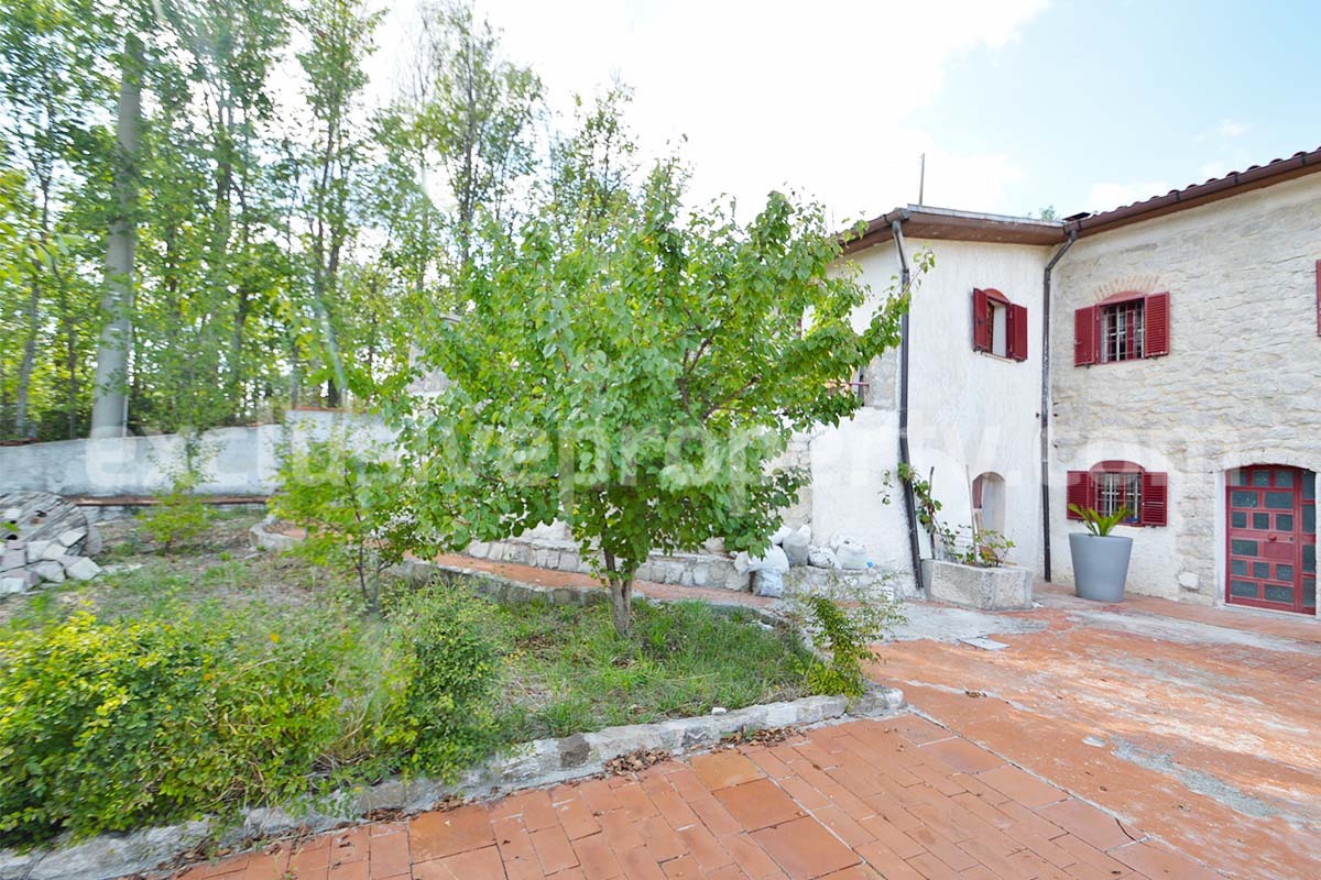 Stone Country House for Sale in Molise - Italy with Terrace and Land