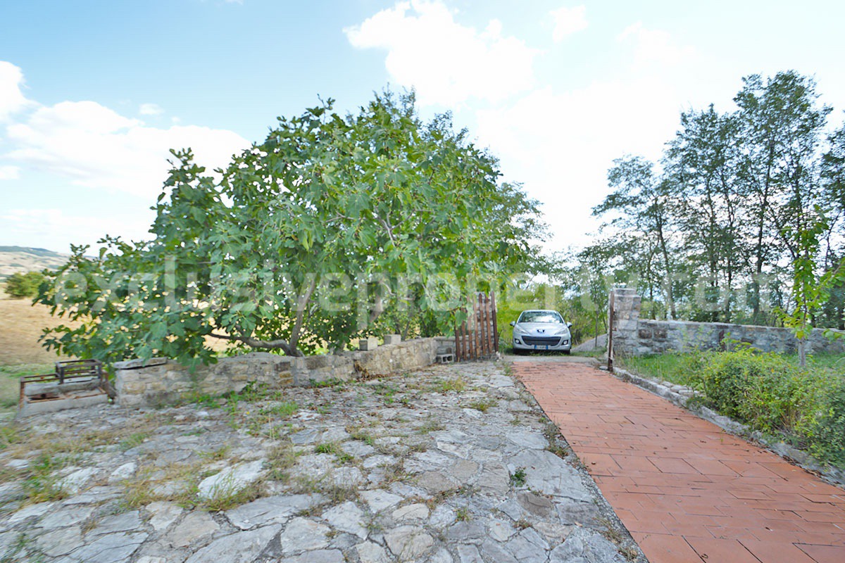 Stone Country House for Sale in Molise - Italy with Terrace and Land