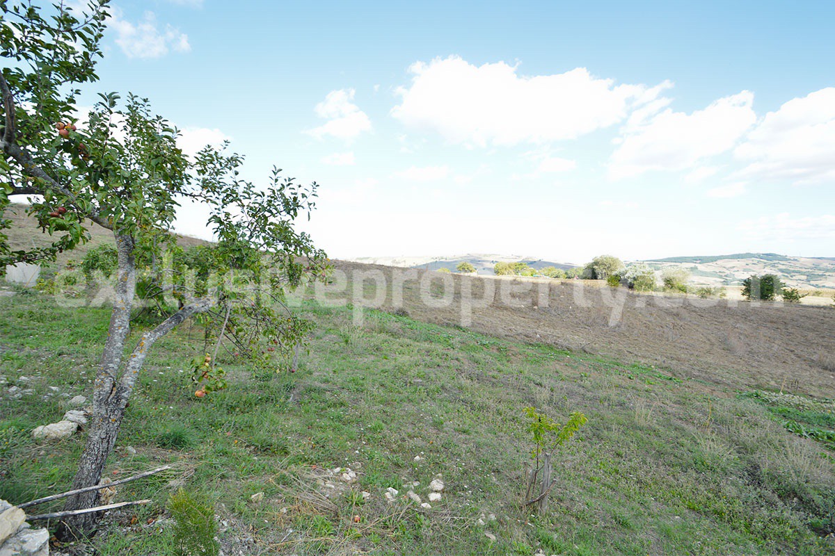 Stone Country House for Sale in Molise - Italy with Terrace and Land