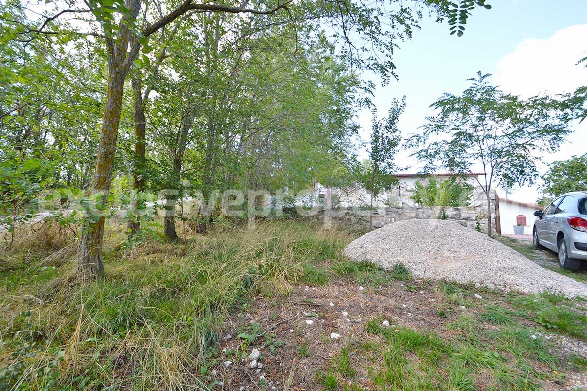 Stone Country House for Sale in Molise - Italy with Terrace and Land