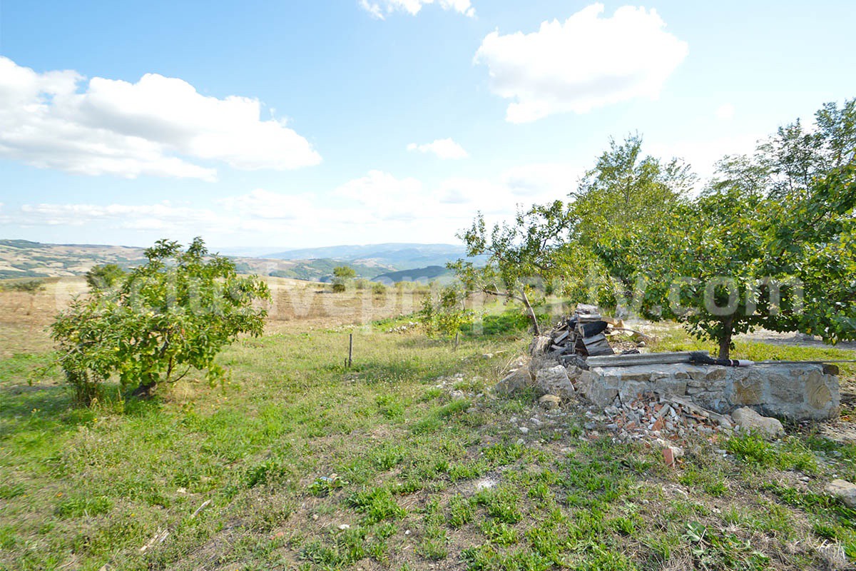 Stone Country House for Sale in Molise - Italy with Terrace and Land