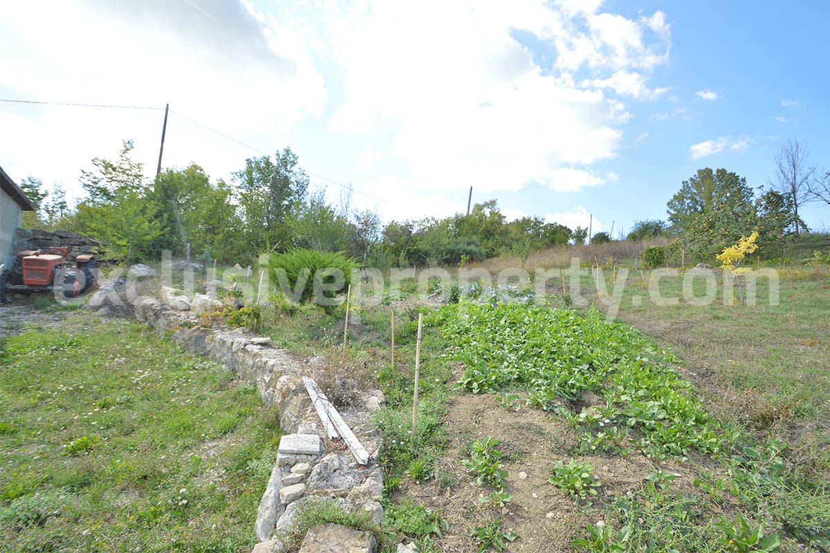 Stone Country House for Sale in Molise - Italy with Terrace and Land