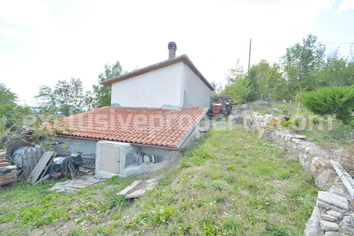 Stone Country House for Sale in Molise - Italy with Terrace and Land