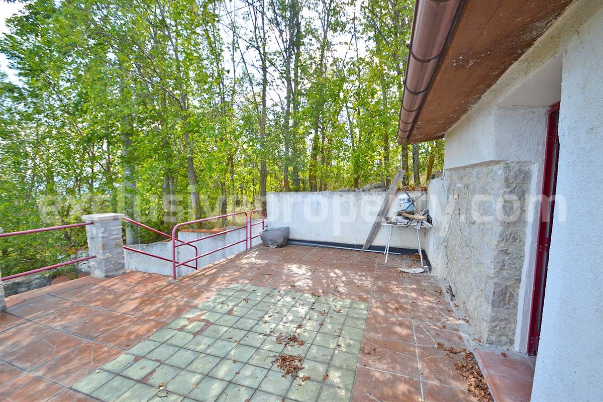 Stone Country House for Sale in Molise - Italy with Terrace and Land