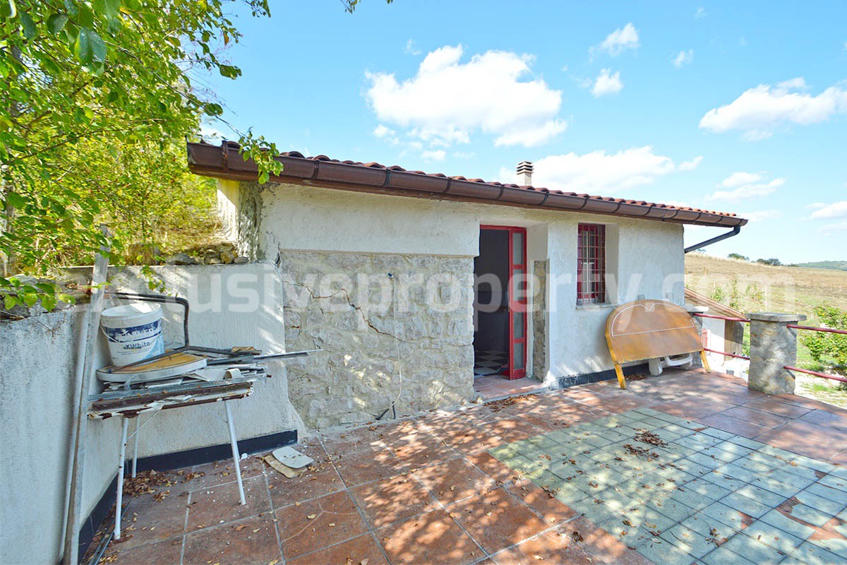 Stone Country House for Sale in Molise - Italy with Terrace and Land