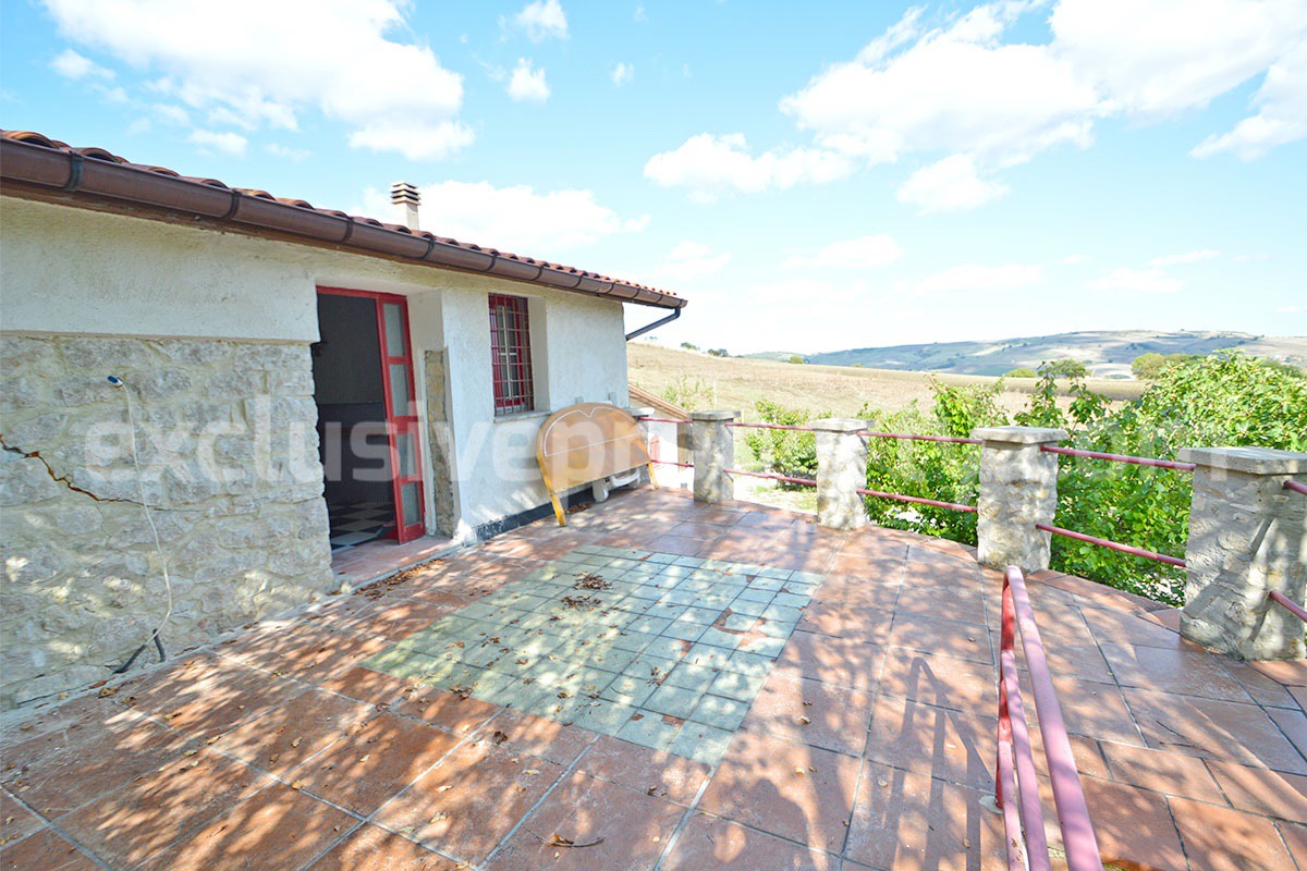 Stone Country House for Sale in Molise - Italy with Terrace and Land