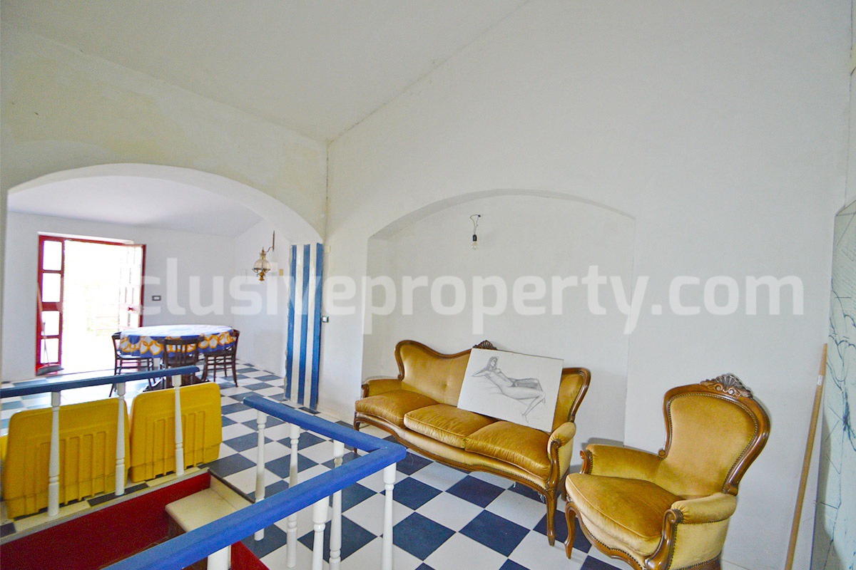 Stone Country House for Sale in Molise - Italy with Terrace and Land