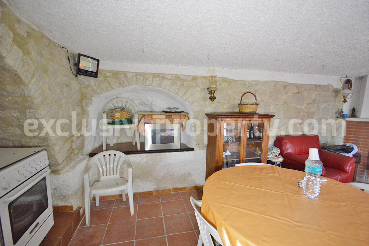 Stone Country House for Sale in Molise - Italy with Terrace and Land
