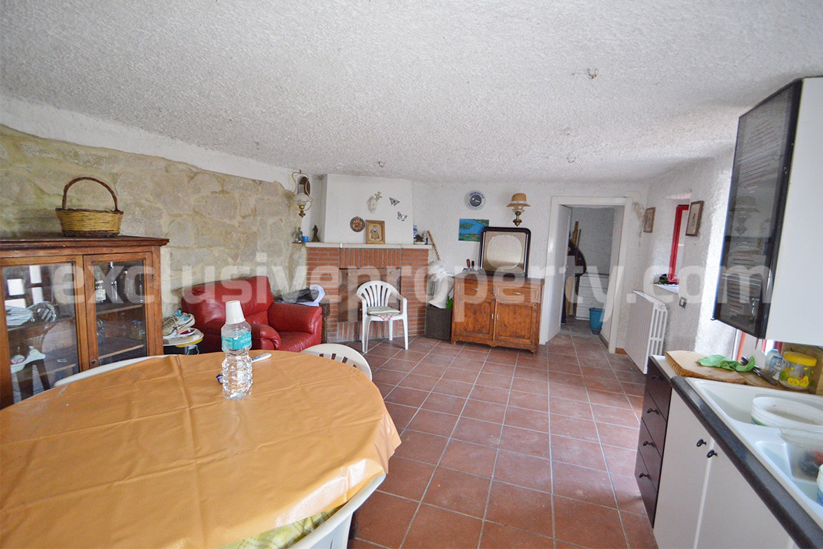 Stone Country House for Sale in Molise - Italy with Terrace and Land