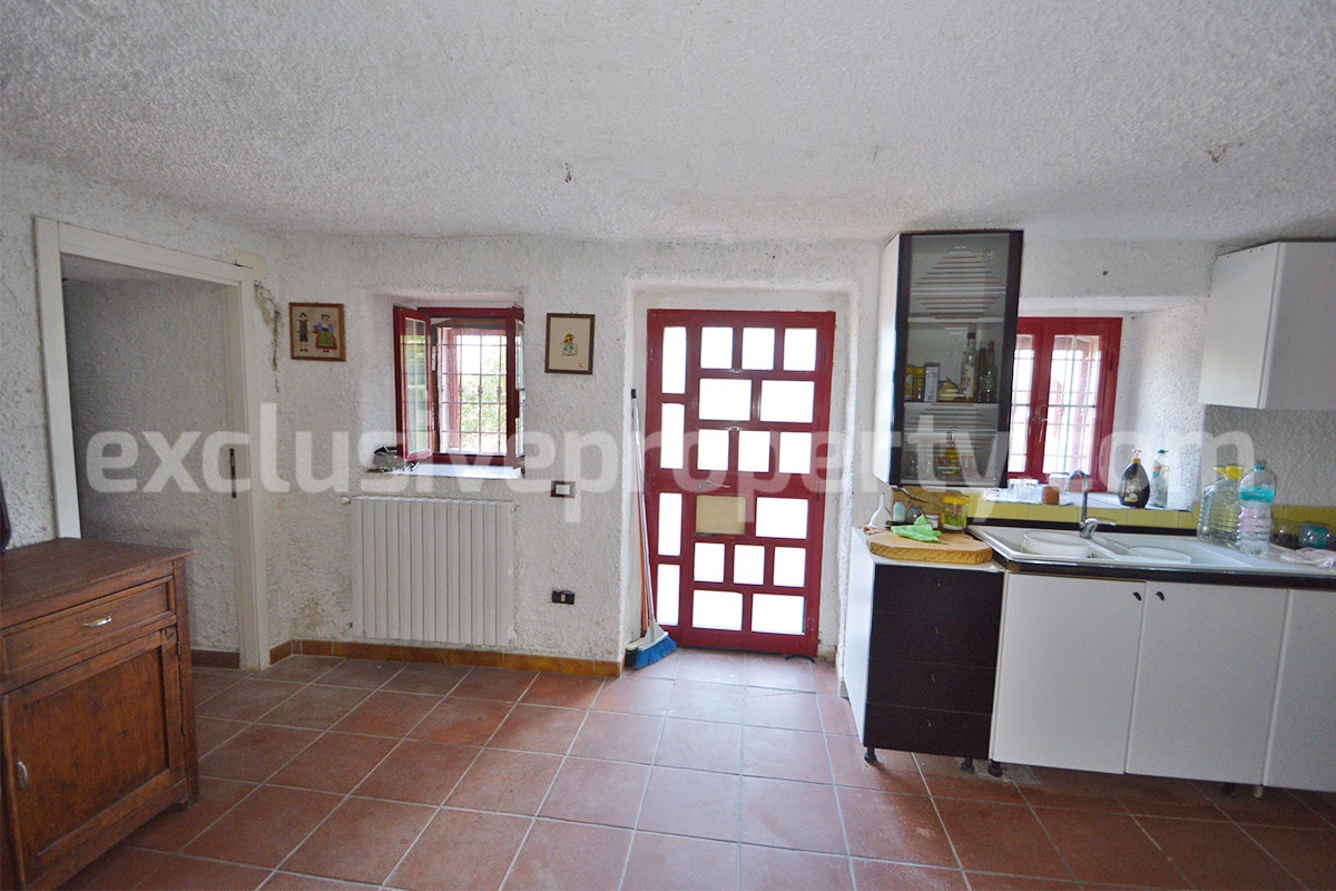 Stone Country House for Sale in Molise - Italy with Terrace and Land