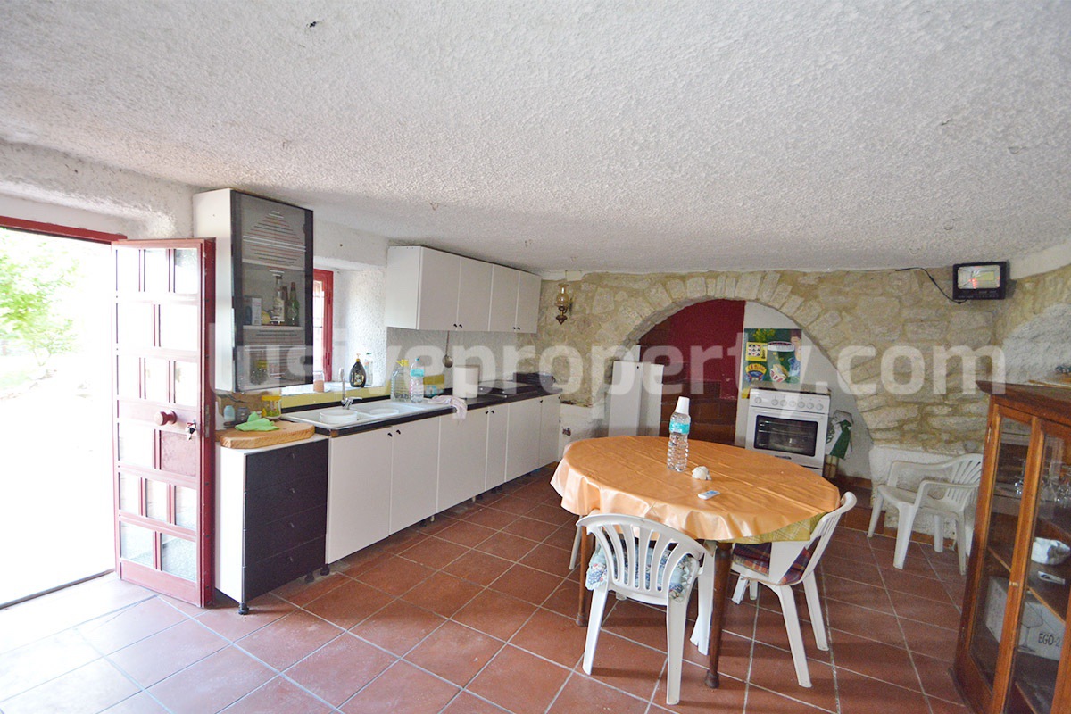 Stone Country House for Sale in Molise - Italy with Terrace and Land