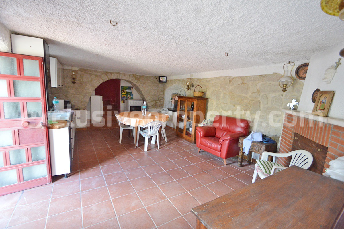 Stone Country House for Sale in Molise - Italy with Terrace and Land