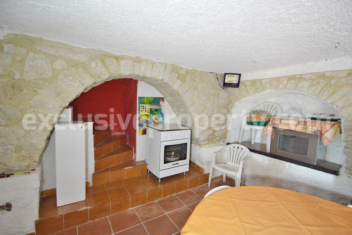 Stone Country House for Sale in Molise - Italy with Terrace and Land