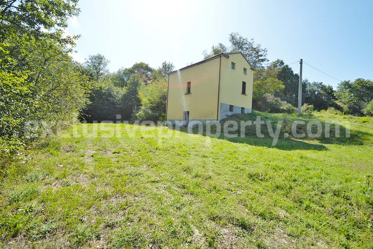 Stone Country House with Land for Sale in Molise near Campobasso