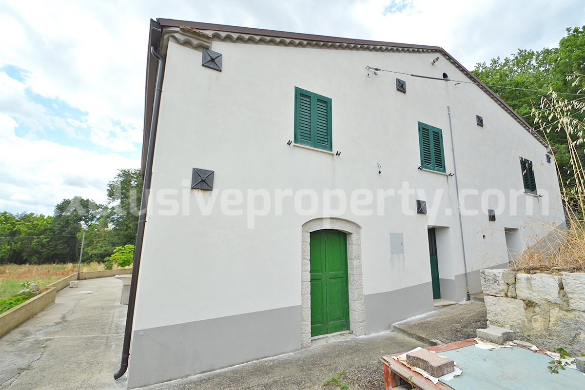 Renovated country house with land - outbuilding and woodland for sale in Trivento - Molise - near the Adriatic coast