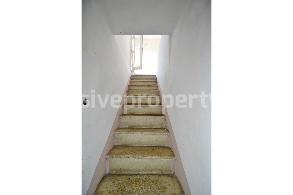 Historical town house with panoramic terrace and sea view for sale in Montefalcone del Sannio - Molise