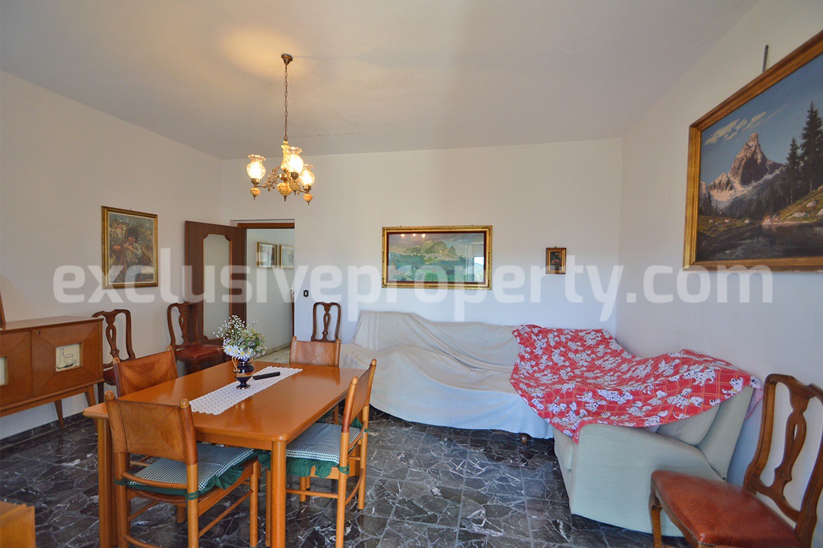 Stone House for Sale in Bagnoli del Trigno - Molise with Terrace - Land and Views