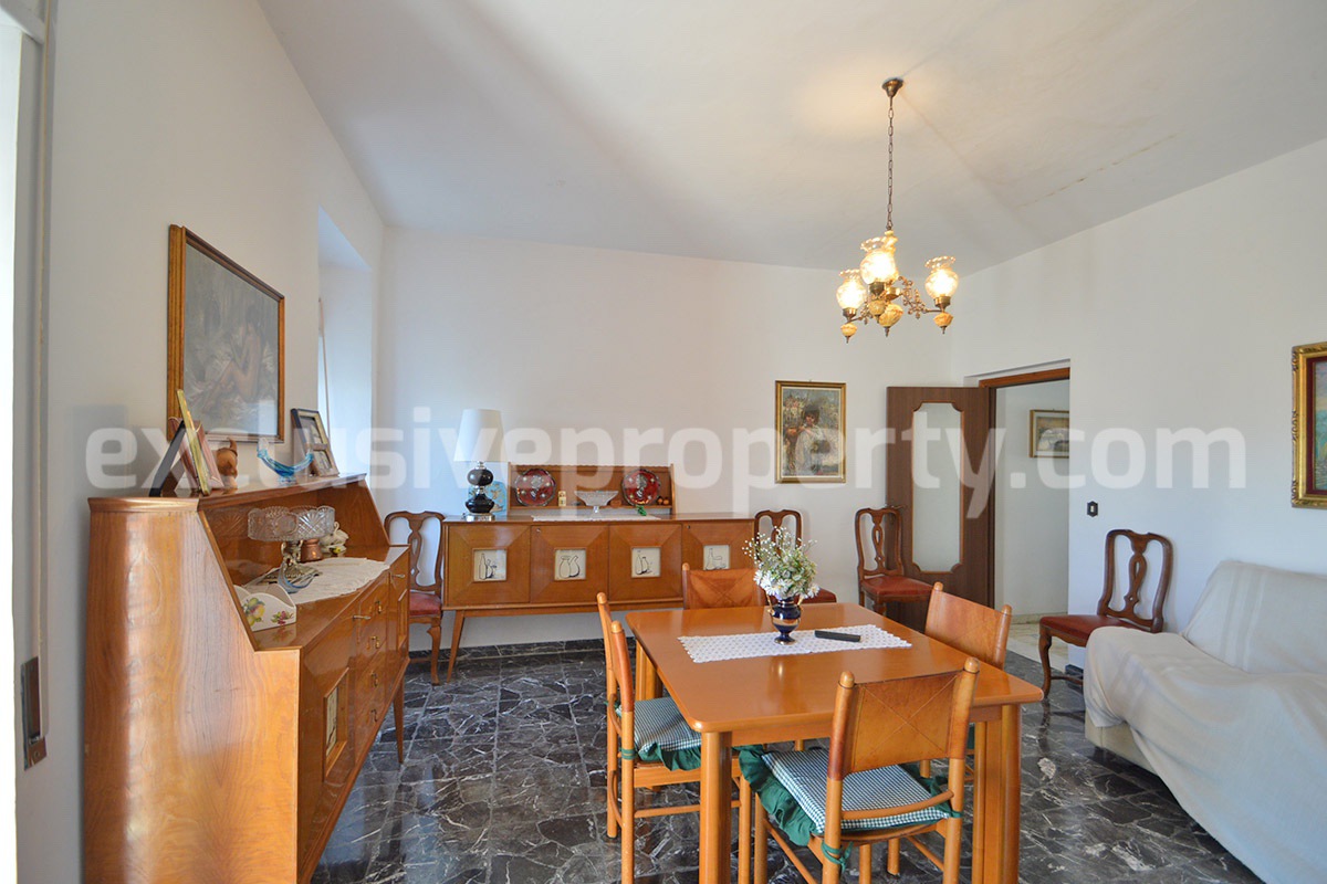 Stone House for Sale in Bagnoli del Trigno - Molise with Terrace - Land and Views