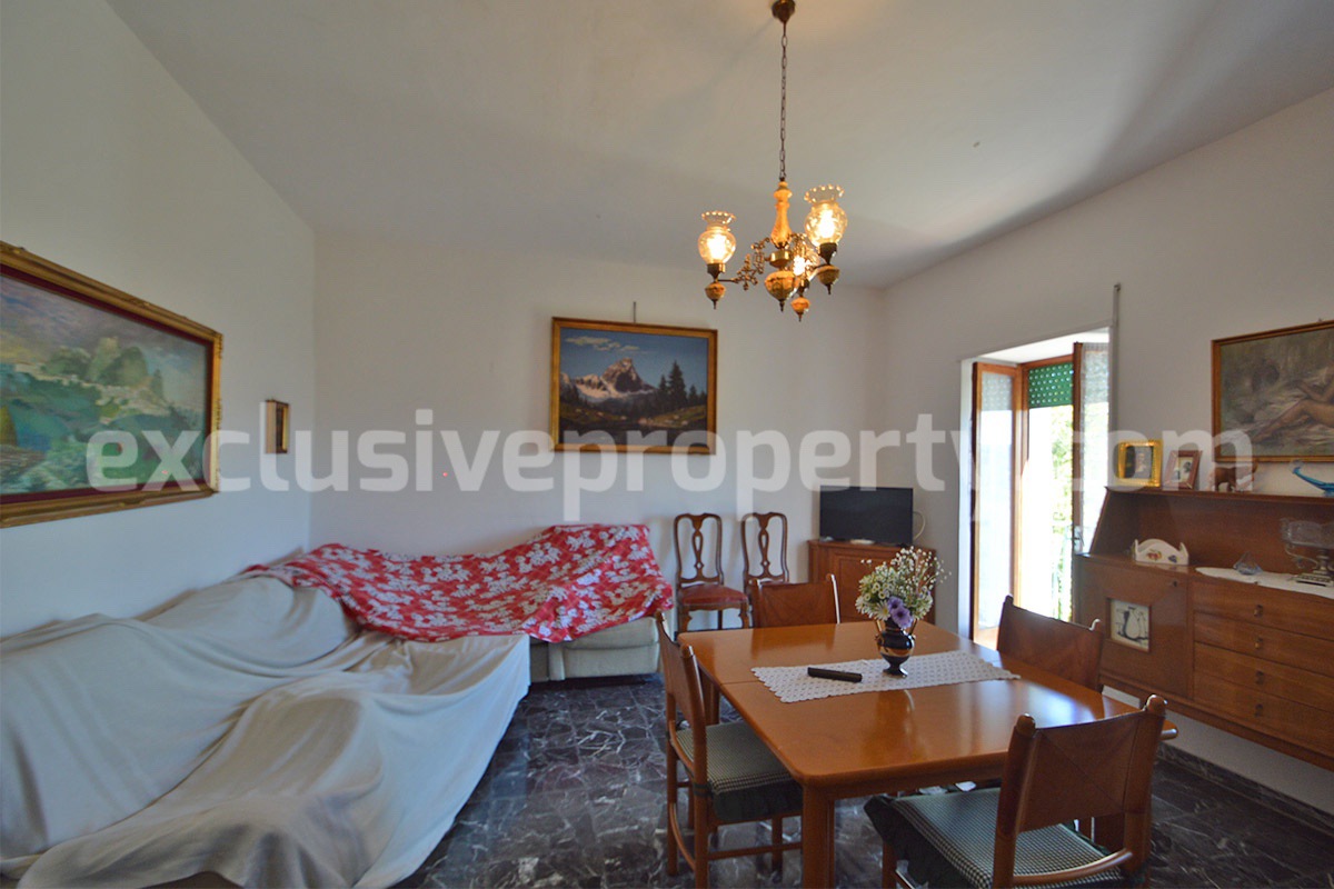 Stone House for Sale in Bagnoli del Trigno - Molise with Terrace - Land and Views
