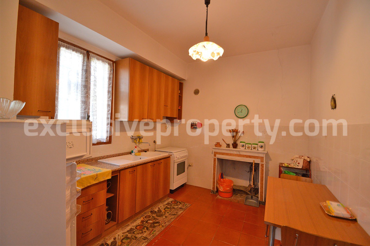 Stone House for Sale in Bagnoli del Trigno - Molise with Terrace - Land and Views