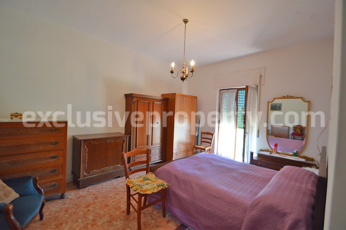 Stone House for Sale in Bagnoli del Trigno - Molise with Terrace - Land and Views
