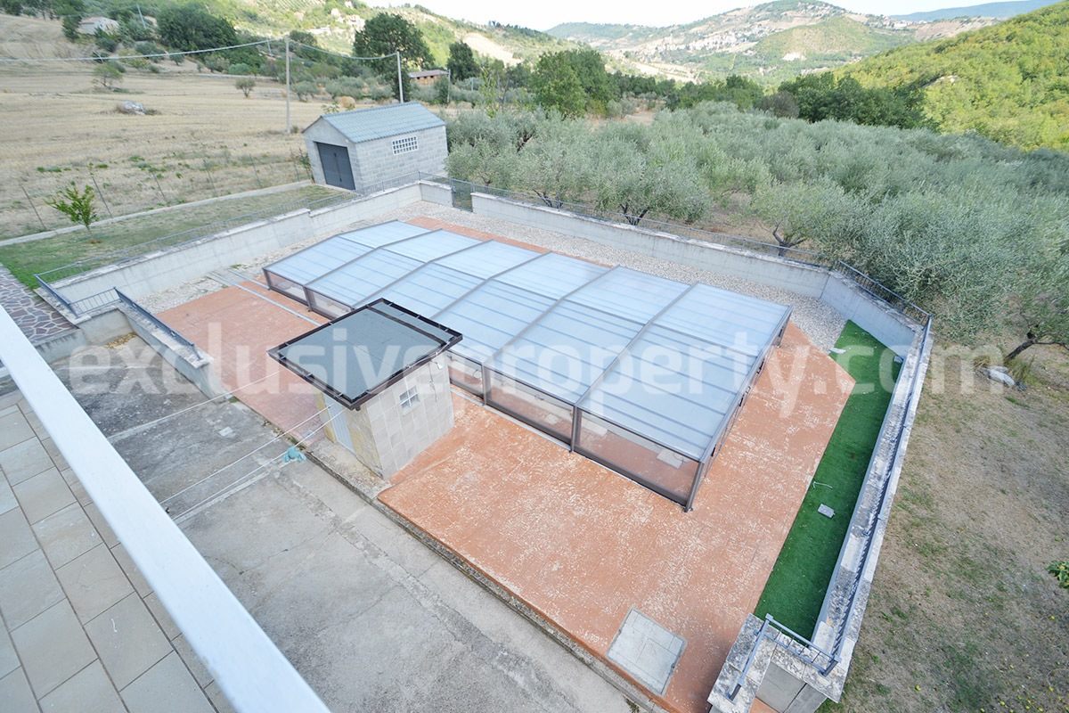 Country Home with Pool - Olive Trees and 3 Hectares for Sale in the Abruzzo Countryside - Gessopalena