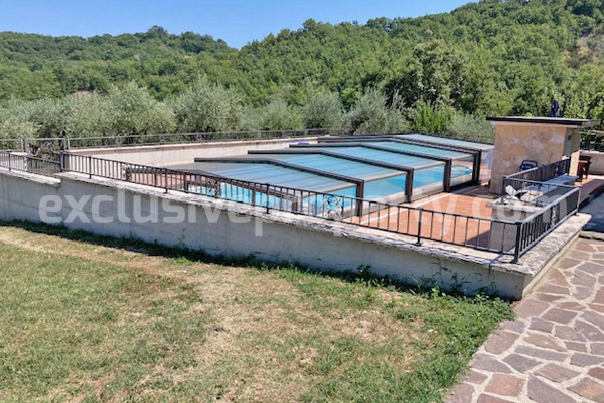 Country Home with Pool - Olive Trees and 3 Hectares for Sale in the Abruzzo Countryside - Gessopalena