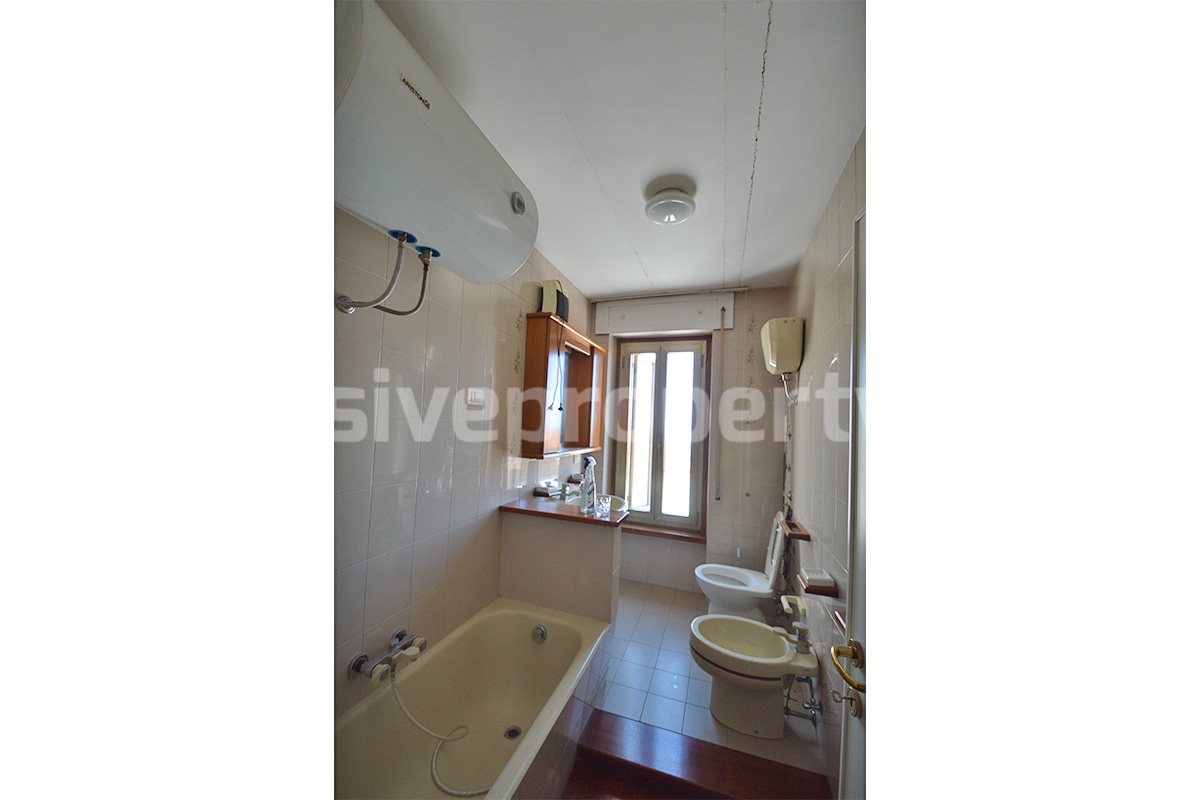 Large Furnished Town House with Sea View Terraces - Garage and Shop for Sale in Tavenna - Molise