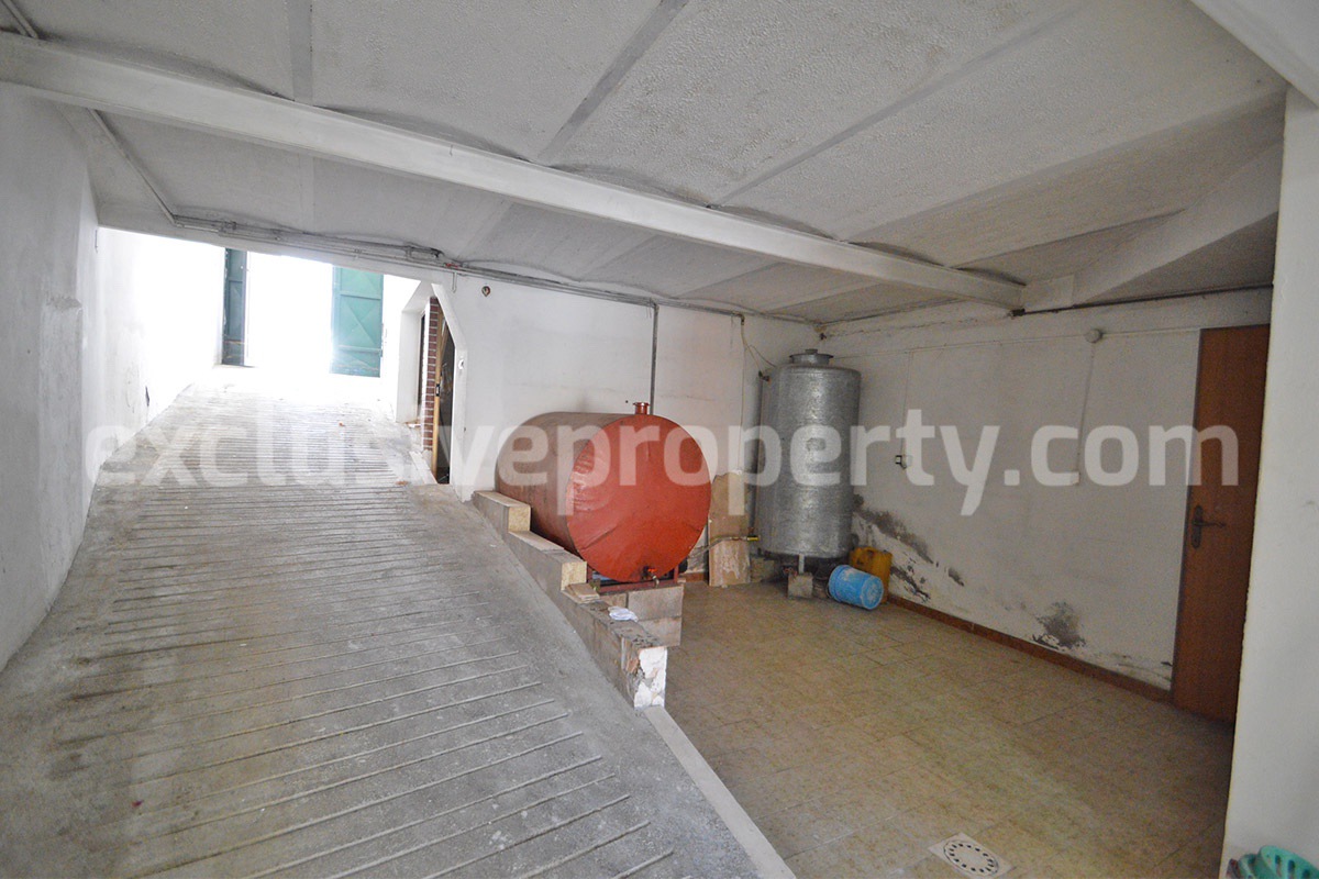 Large Furnished Town House with Sea View Terraces - Garage and Shop for Sale in Tavenna - Molise