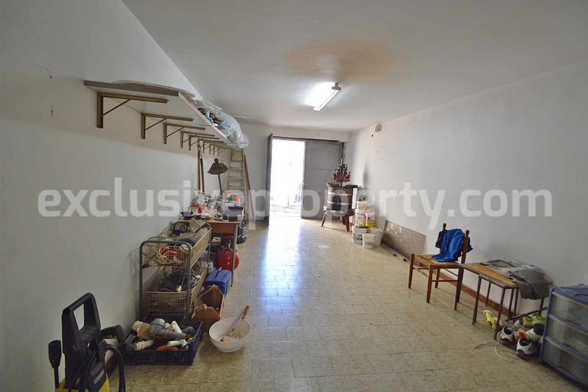 Large Furnished Town House with Sea View Terraces - Garage and Shop for Sale in Tavenna - Molise