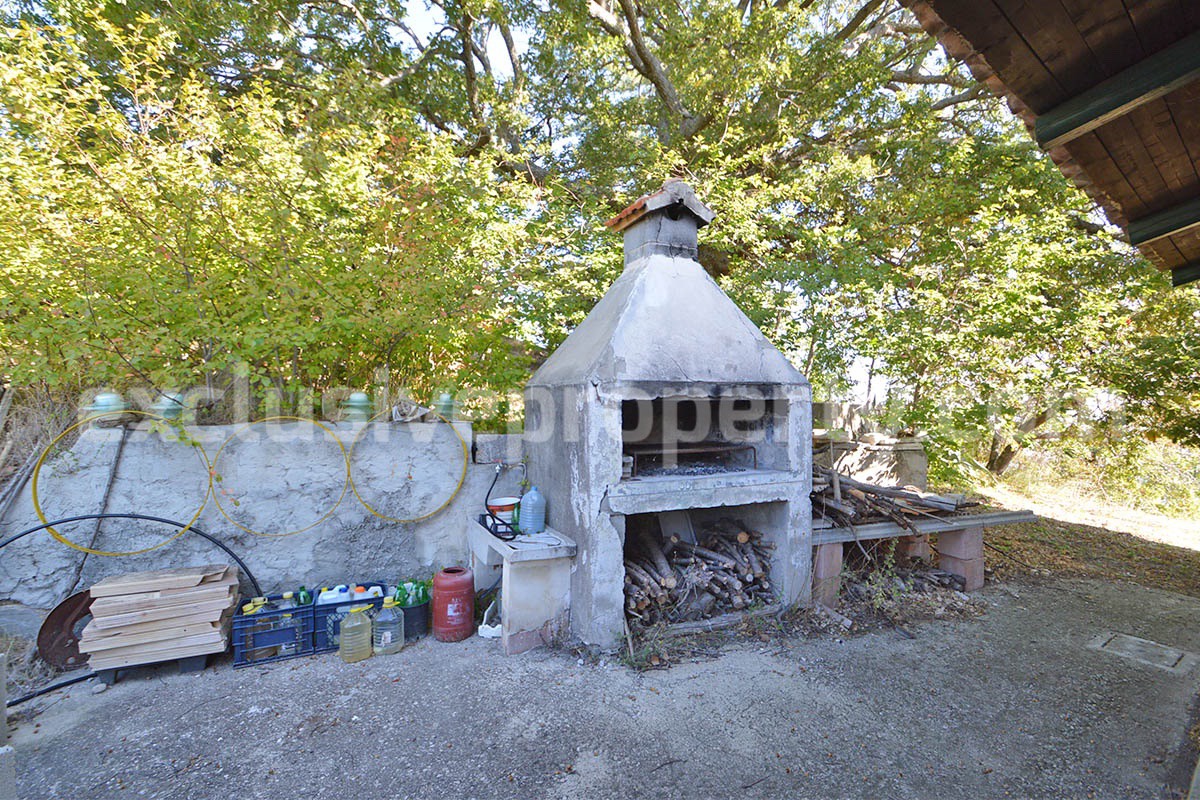 Italian Lake-View Country House for Sale in Molise - Panoramic Terrace - Private Land in Guardialfiera