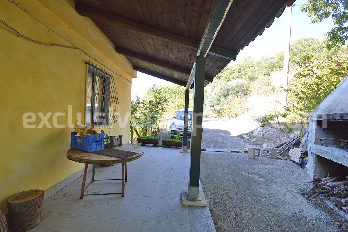 Italian Lake-View Country House for Sale in Molise - Panoramic Terrace - Private Land in Guardialfiera