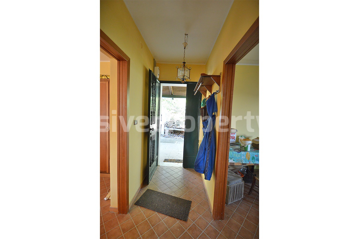 Italian Lake-View Country House for Sale in Molise - Panoramic Terrace - Private Land in Guardialfiera