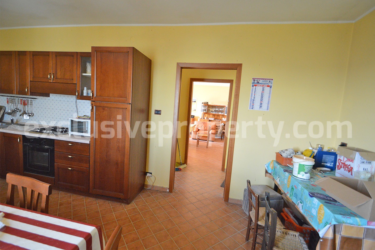 Italian Lake-View Country House for Sale in Molise - Panoramic Terrace - Private Land in Guardialfiera