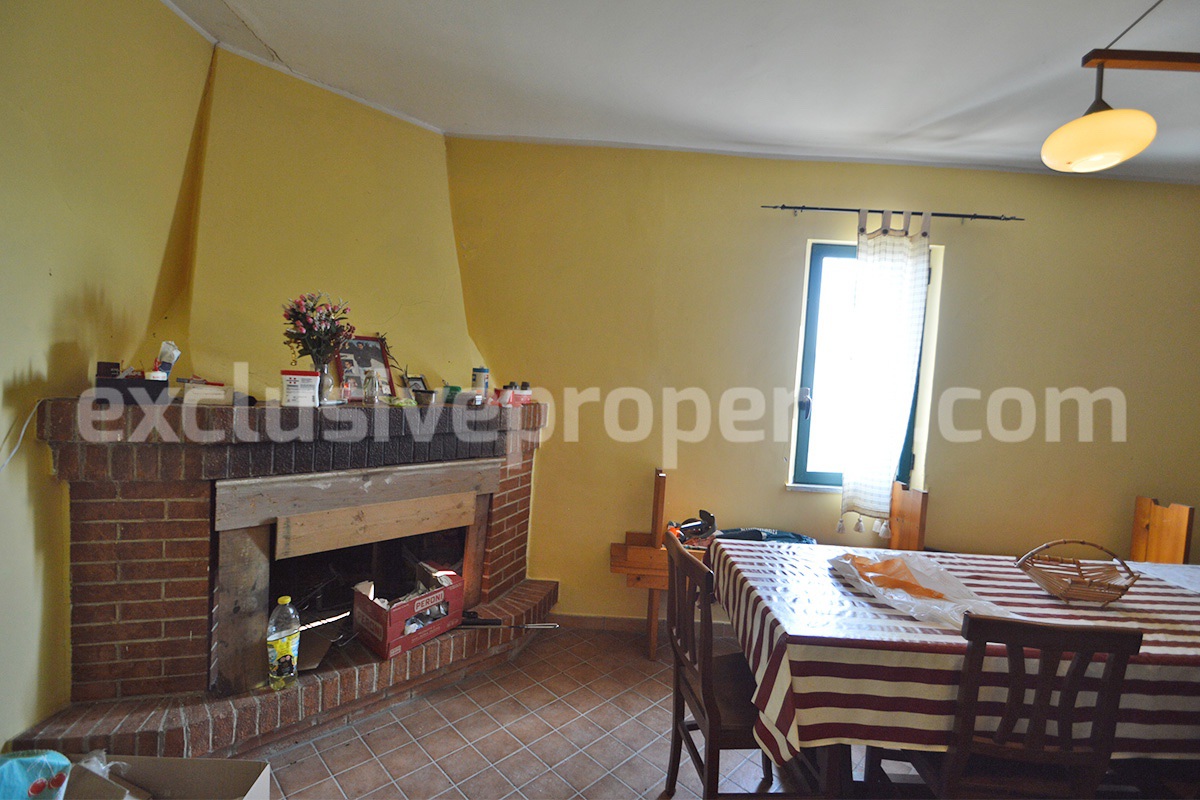 Italian Lake-View Country House for Sale in Molise - Panoramic Terrace - Private Land in Guardialfiera