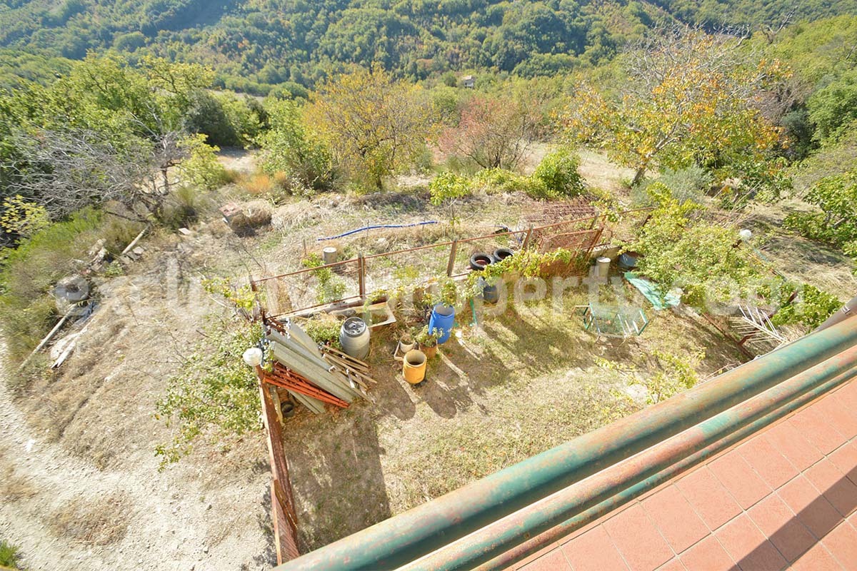 Italian Lake-View Country House for Sale in Molise - Panoramic Terrace - Private Land in Guardialfiera