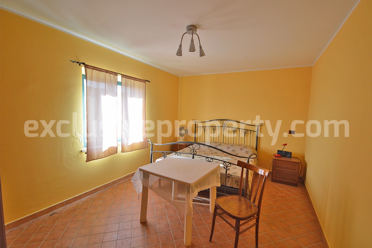 Italian Lake-View Country House for Sale in Molise - Panoramic Terrace - Private Land in Guardialfiera