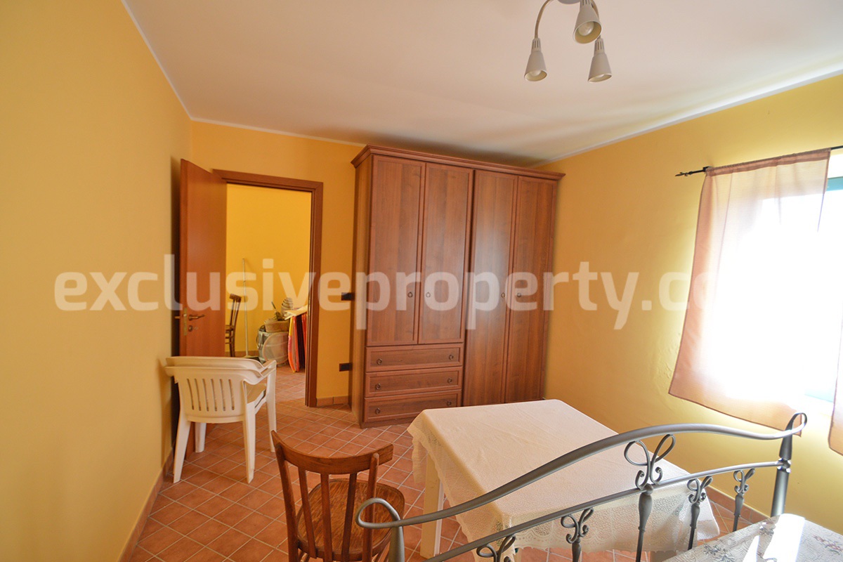 Italian Lake-View Country House for Sale in Molise - Panoramic Terrace - Private Land in Guardialfiera