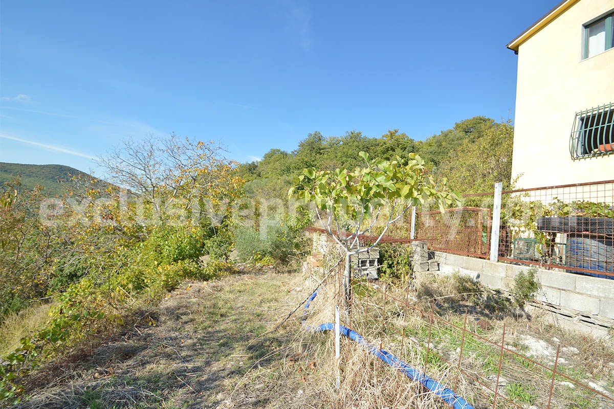 Italian Lake-View Country House for Sale in Molise - Panoramic Terrace - Private Land in Guardialfiera