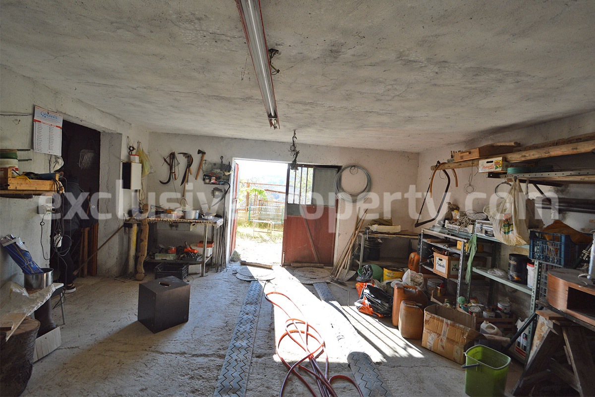 Italian Lake-View Country House for Sale in Molise - Panoramic Terrace - Private Land in Guardialfiera