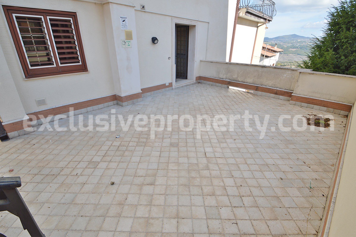 Spacious stone property with terrace - lift - garage and two units for sale in Bagnoli del Trigno - Molise - Italy