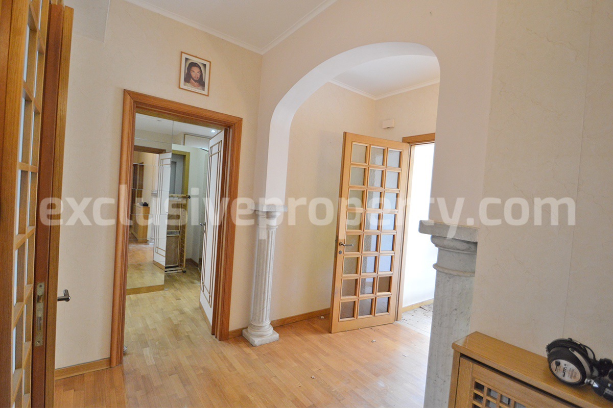 Spacious stone property with terrace - lift - garage and two units for sale in Bagnoli del Trigno - Molise - Italy