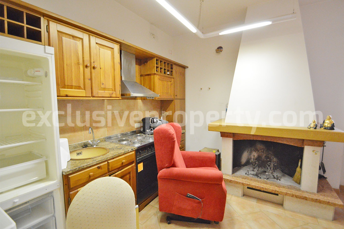 Spacious stone property with terrace - lift - garage and two units for sale in Bagnoli del Trigno - Molise - Italy